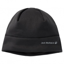 Jack Wolfskin Mütze (Beanie) Stormlock Hydro II Cap - winddicht, warmes Fleecefutter - schwarz